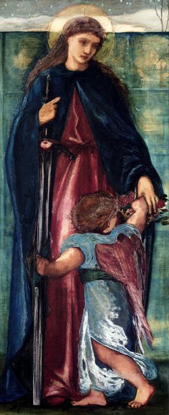 Saint Dorothy Oil painting by Edward Burne-Jones