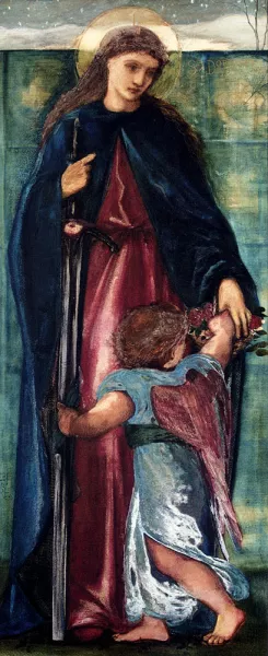 Saint Dorothy painting by Edward Burne-Jones