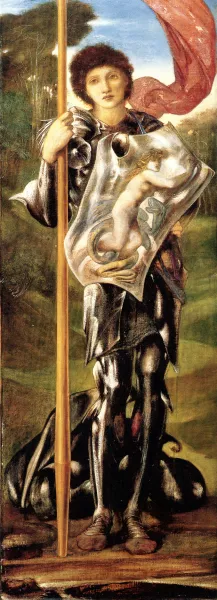 Saint George by Edward Burne-Jones - Oil Painting Reproduction