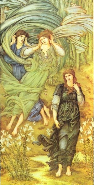 Sponsa de Libano Oil painting by Edward Burne-Jones
