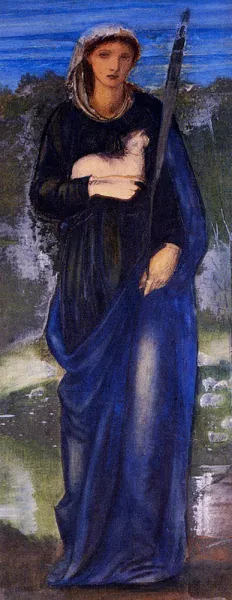 St. Agnes by Edward Burne-Jones Oil Painting