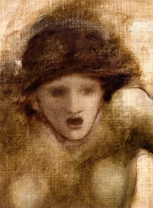 Study for One of the Gorgons in the Finding of Perseus by Edward Burne-Jones Oil Painting