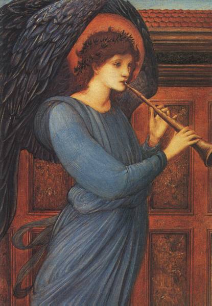 Main Product Photo of The Angel Painting by Edward Burne-Jones