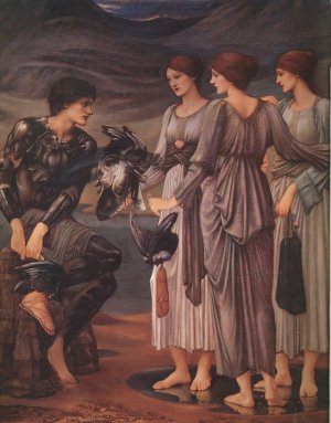 The Arming of Perseus Oil painting by Edward Burne-Jones