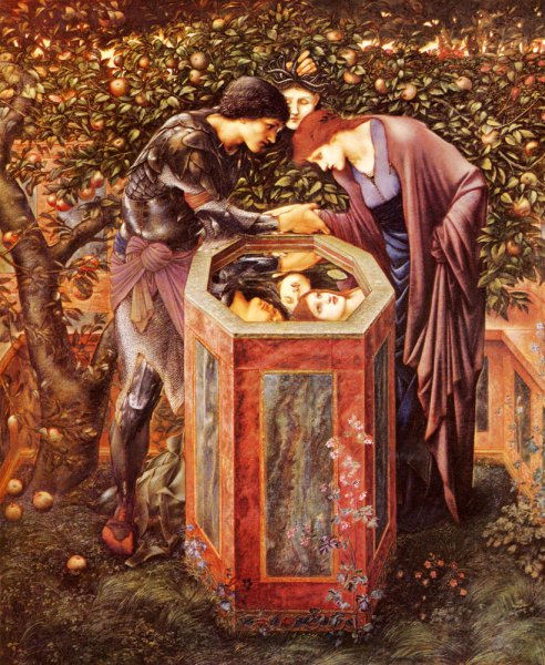 The Baleful Head by Edward Burne-Jones - Hand-Painted Oil Painting Reproduction