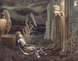 The Dream of Launcelot at the Chapel of the San Graal