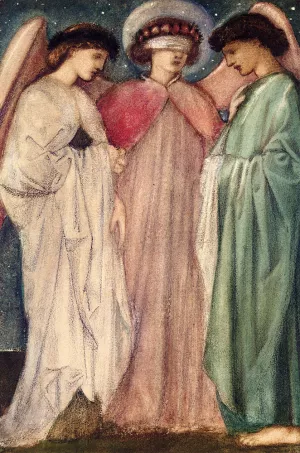 The First Marriage by Edward Burne-Jones Oil Painting