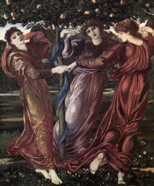 The Garden of the Hesperides by Edward Burne-Jones Oil Painting