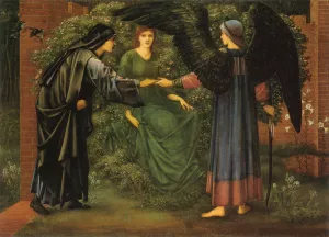 The Heart of the Rose by Edward Burne-Jones - Oil Painting Reproduction