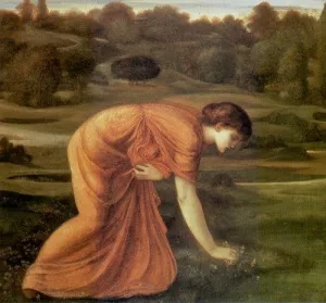 The March Marigold by Edward Burne-Jones Oil Painting