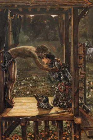 The Merciful Knight painting by Edward Burne-Jones