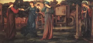The Mill painting by Edward Burne-Jones