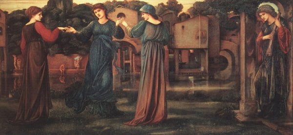 The Mill by Edward Burne-Jones - Hand-Painted Oil Painting Reproduction