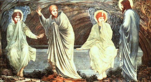 Main Product Photo of The Morning of the Resurrection Painting by Edward Burne-Jones