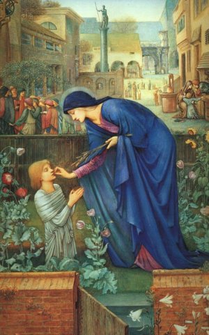 The Prioress' Tale Oil painting by Edward Burne-Jones