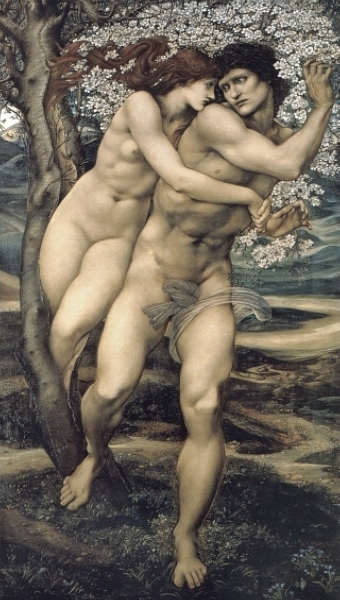 The Tree of Forgiveness by Edward Burne-Jones - Hand-Painted Oil Painting Reproduction
