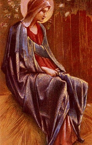 The Virgin Oil painting by Edward Burne-Jones