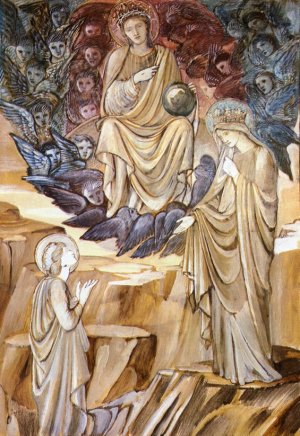 The Vision of Saint Catherine Oil painting by Edward Burne-Jones