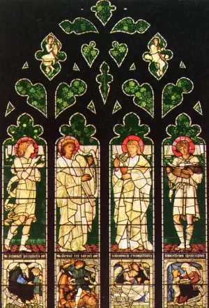 The Vyner Memorial Window by Edward Burne-Jones Oil Painting