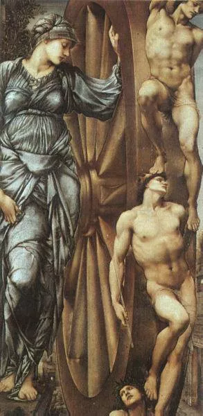 The Wheel of Fortune Oil painting by Edward Burne-Jones
