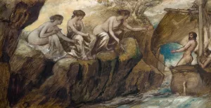 Ulysses And The Sirens by Edward Calvert Oil Painting