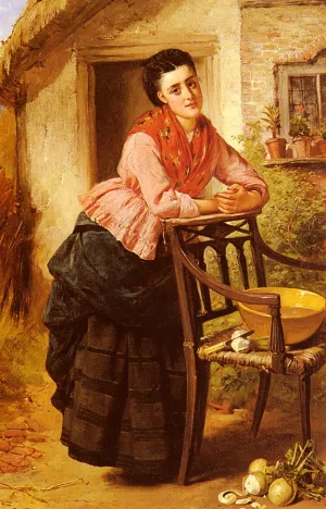 A Rest From Labour painting by Edward Charles Barnes