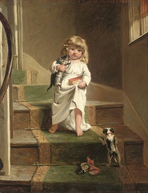 The early riser by Edward Charles Barnes Oil Painting