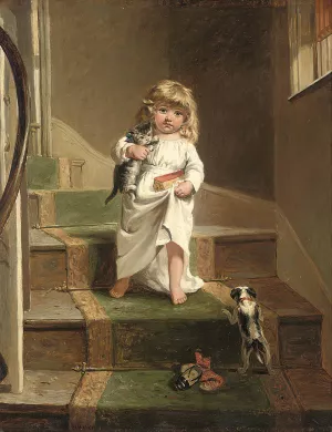 The early riser by Edward Charles Barnes Oil Painting