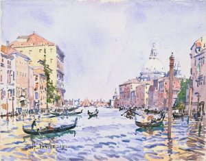 Venice, Afternoon on the Grand Canal Oil painting by Edward Darley Boit