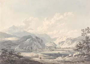 Cumberland Landscape by Edward Dayes Oil Painting
