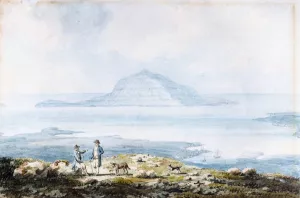 View of the Town of Thorshaven and the Harbour of Frederickswaag, Faroe Islands by Edward Dayes Oil Painting