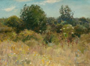 Our Back Yard When I was Young by Edward Emerson Simmons Oil Painting