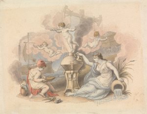 Allegory of Steam by Edward Francis Burney Oil Painting