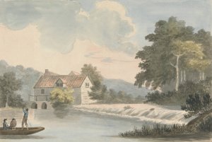 Bathampton Mill Oil painting by Edward Francis Burney