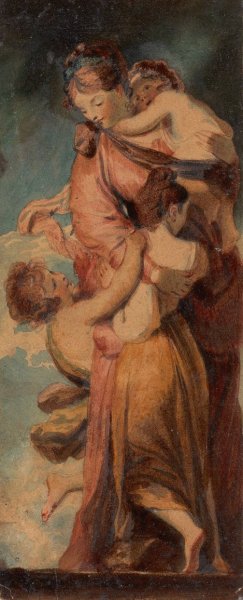 Charity by Edward Francis Burney Oil Painting
