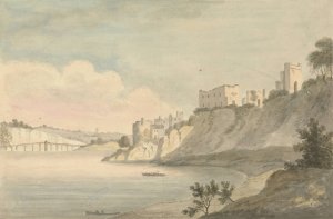 Chepstow Castle by Edward Francis Burney Oil Painting
