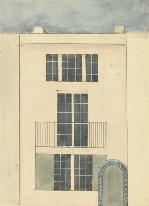 Elevation of a House by Edward Francis Burney Oil Painting