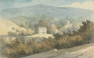 Hilly Landscape with House by Edward Francis Burney Oil Painting