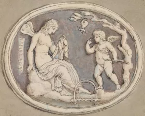 Pamphilia by Edward Francis Burney Oil Painting