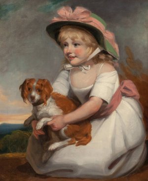 Portrait of Sophy Elizabeth Burney, Daughter of Charles Rousseau Burney, Esq. by Edward Francis Burney Oil Painting
