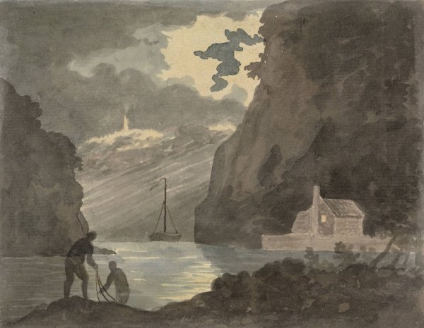 View near Bristol by Edward Francis Burney - Hand-Painted Oil Painting Reproduction