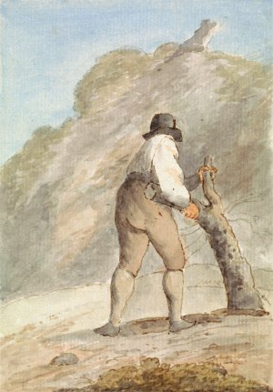 Woodsman by Edward Francis Burney Oil Painting