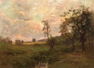 Pink Sky by Edward Gay - Oil Painting Reproduction