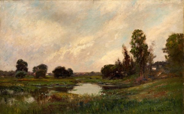 The River, Sound Beach, Connecticut  by Edward Gay - Hand-Painted Oil Painting Reproduction