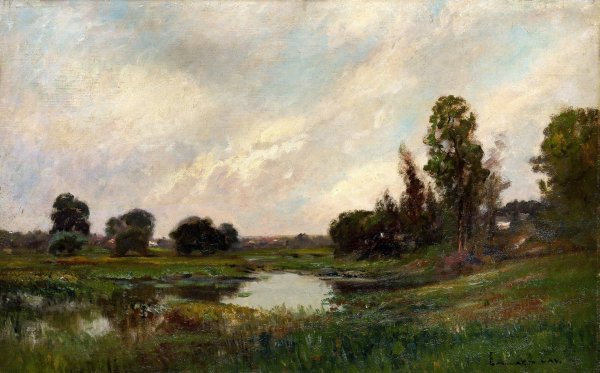 The River, Sound Beach, Connecticut  by Edward Gay - Hand-Painted Oil Painting Reproduction