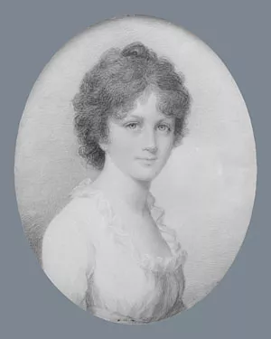 Catherine Osborn Mrs. James Lowndes by Edward Greene Malbone Oil Painting