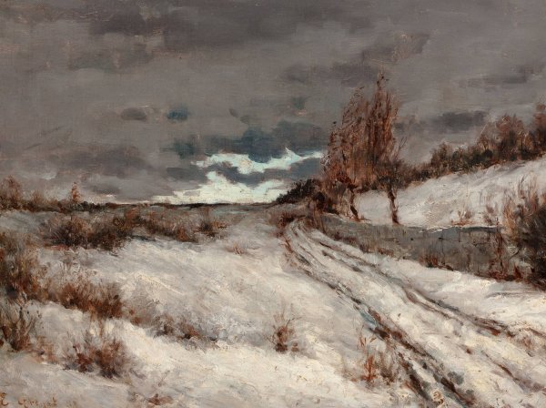 Main Product Photo of Winter Landscape  Painting by Edward Grenet