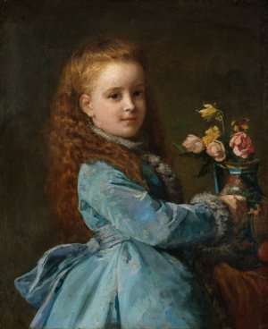 Edith Wharton by Edward Harrison May Oil Painting