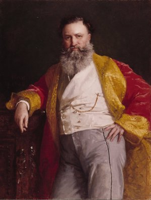 Isaac Merrit Singer by Edward Harrison May Oil Painting