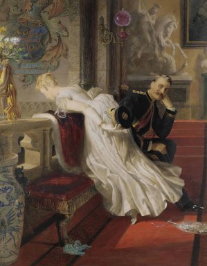 Amor Vincit Omnia by Edward Henry Corbould Oil Painting